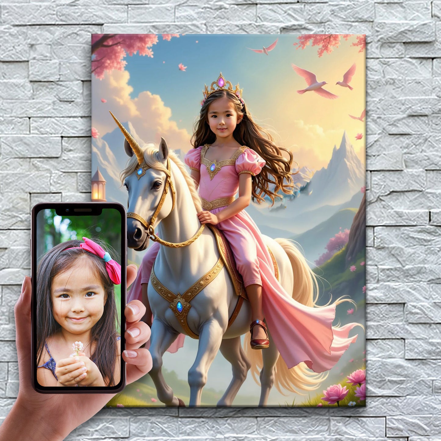 Die Rosa-Einhorn-Prinzessin