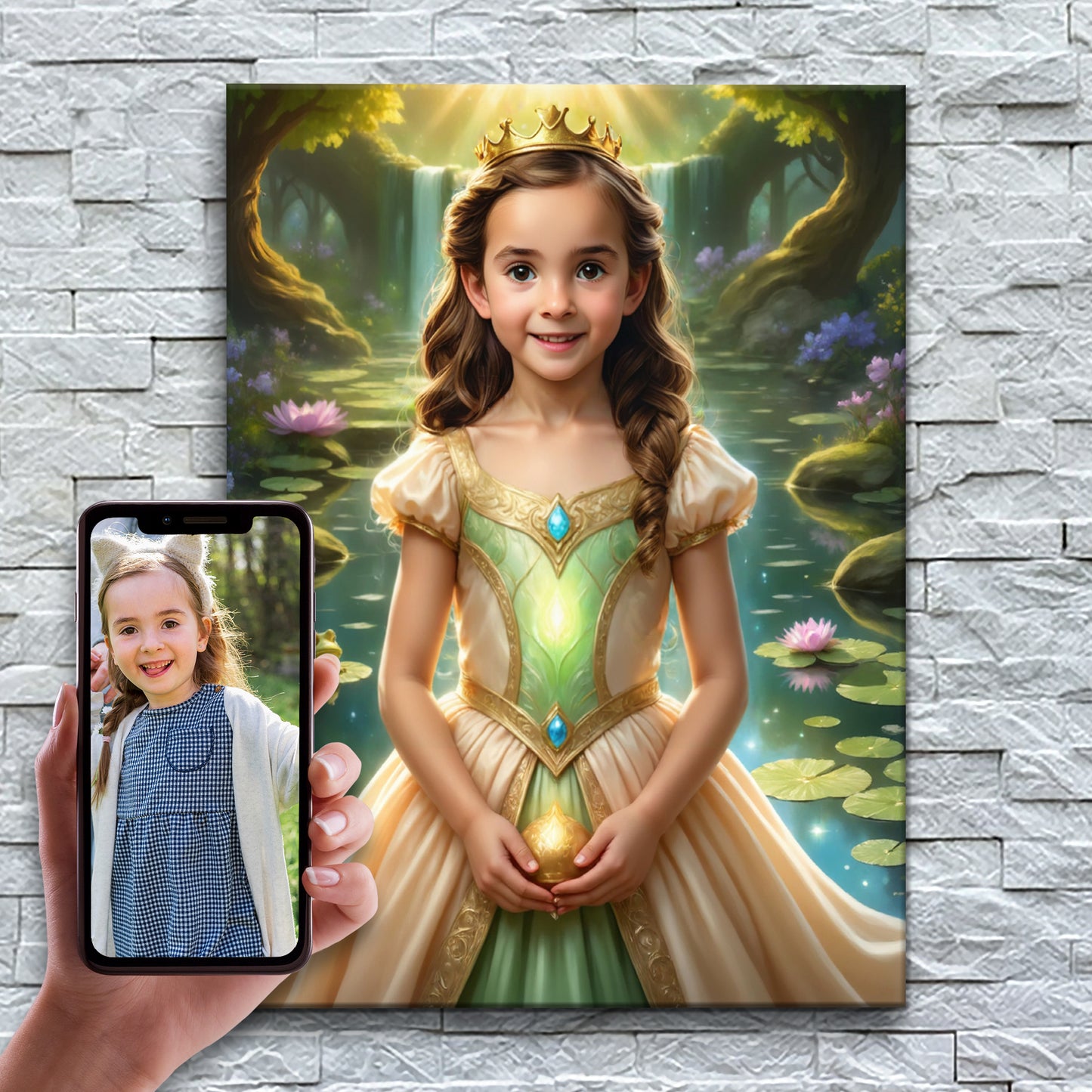 La Principessa Rana vicina allo Stagno