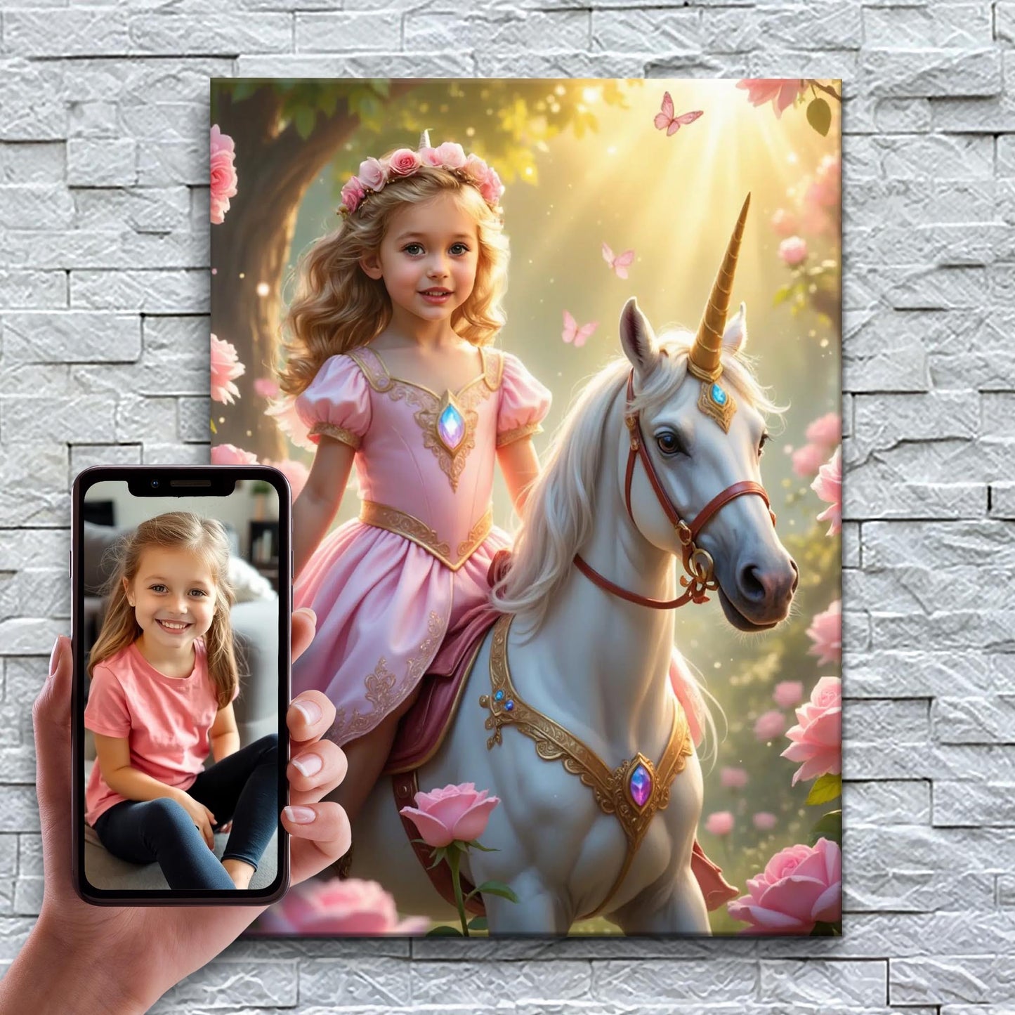 La Principessa Unicorno della Luce Rosata