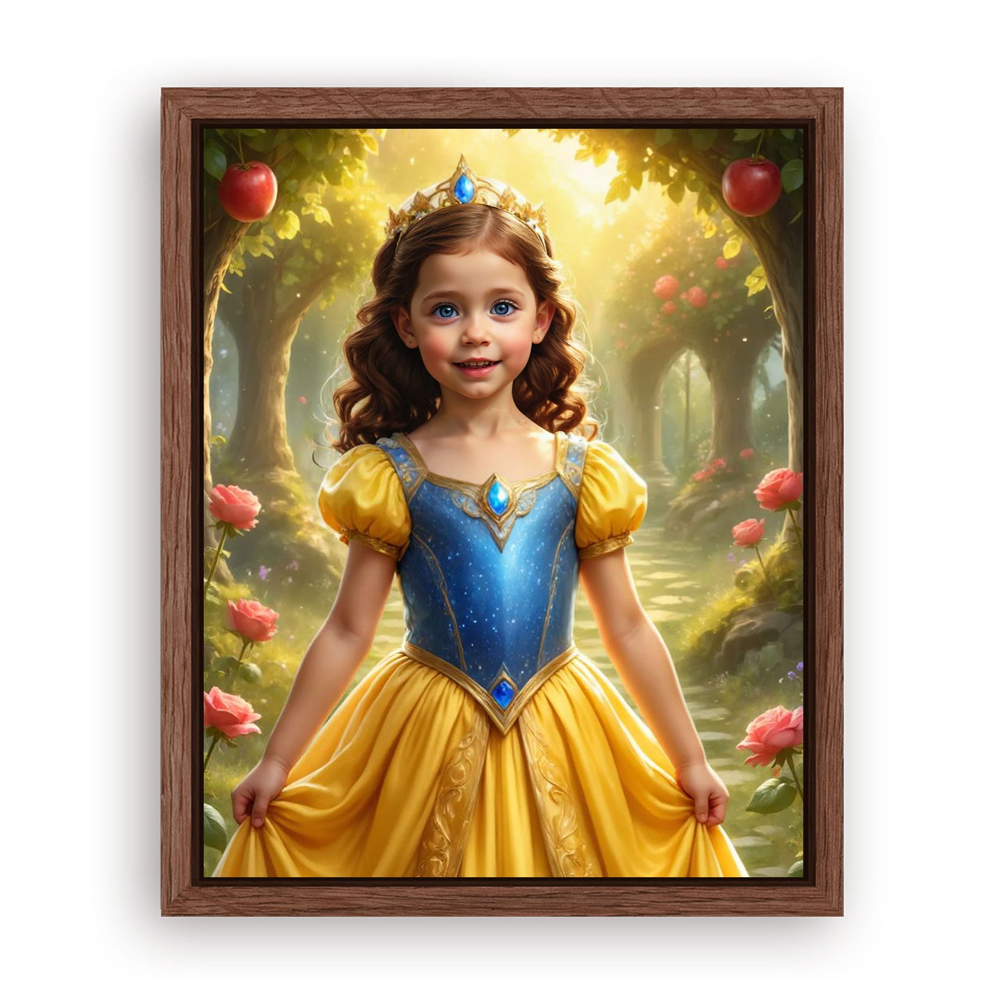 Save 33% When You Add A Frame To Your 16x20 'The Snow-White Apple Orchard' Canvas Now