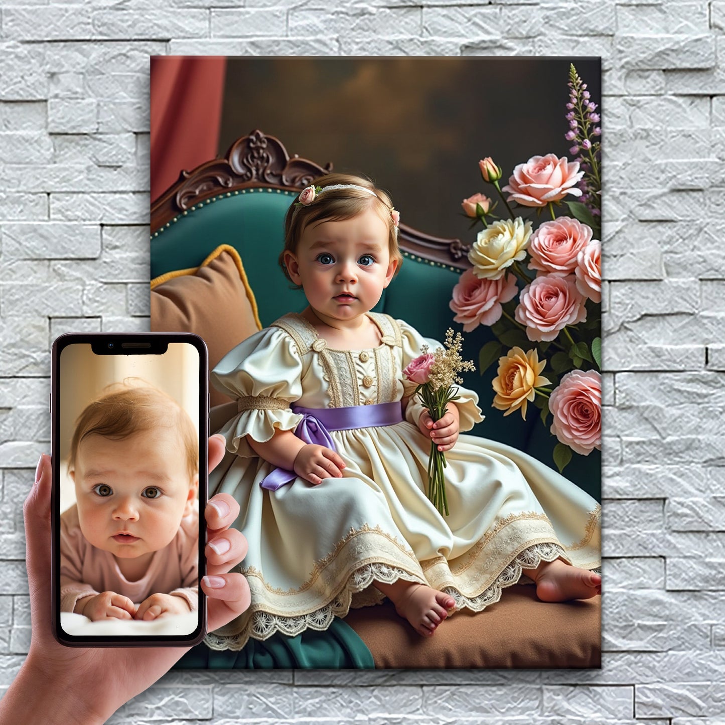 La petite fille aux fleurs