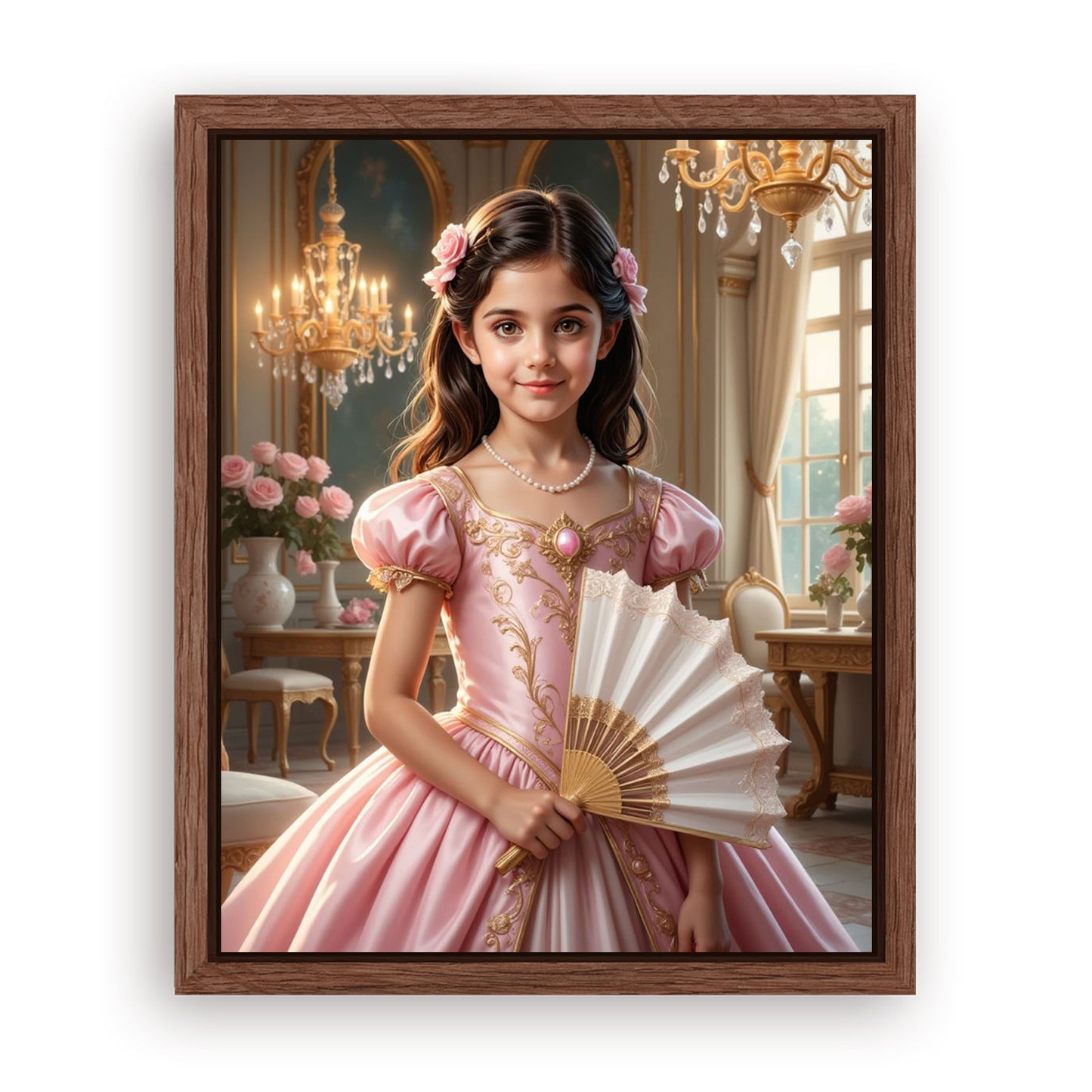 Save 33% When You Add A Frame To Your 16x20 'The Rococo Rose' Canvas Now