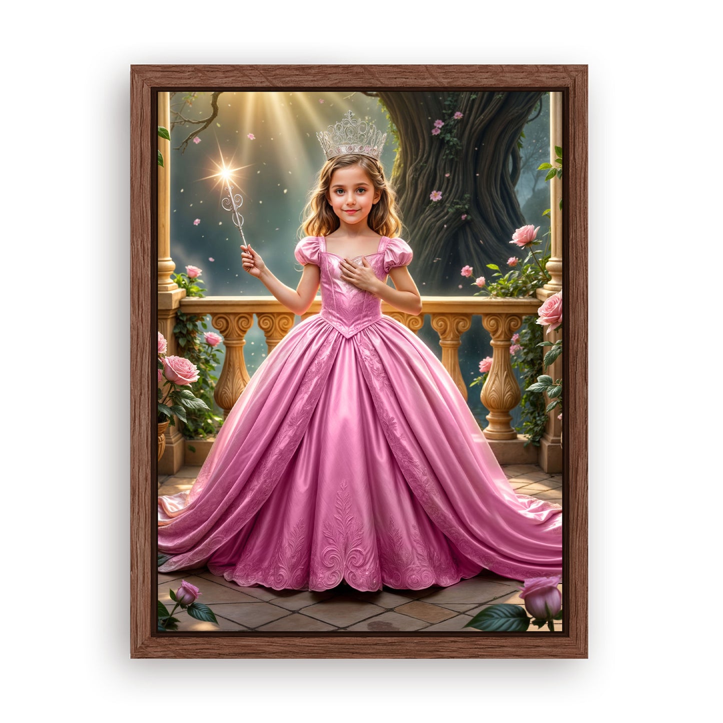 Save 40% When You Add A Frame To Your 12x16 'The Good Witch of Light II' Canvas Now