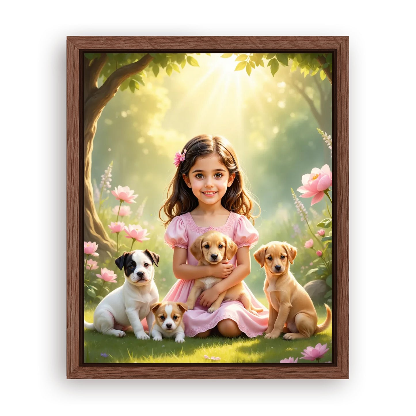 Save 33% When You Add A Frame To Your 16x20 'The Best Buds' Canvas Now