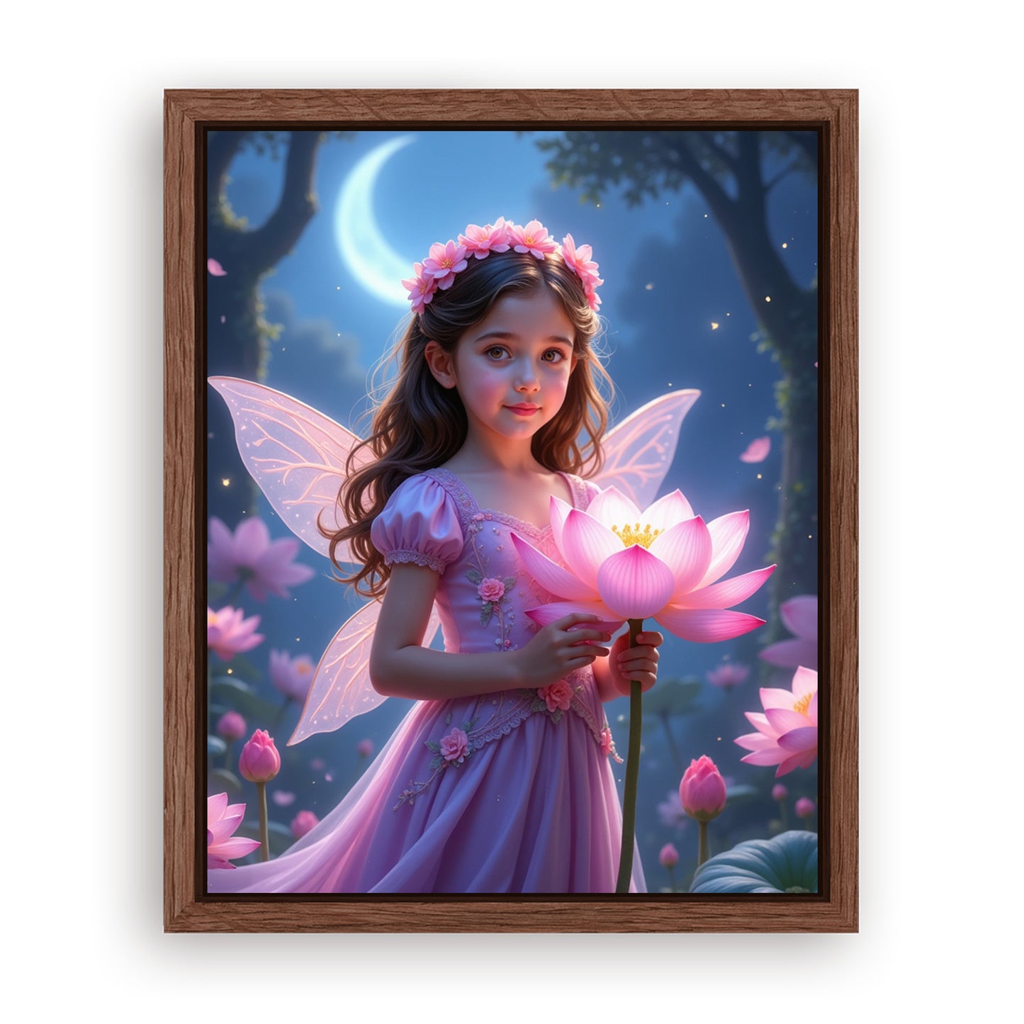 Save 33% When You Add A Frame To Your 10x08 'The Fairy Bloom' Canvas Now