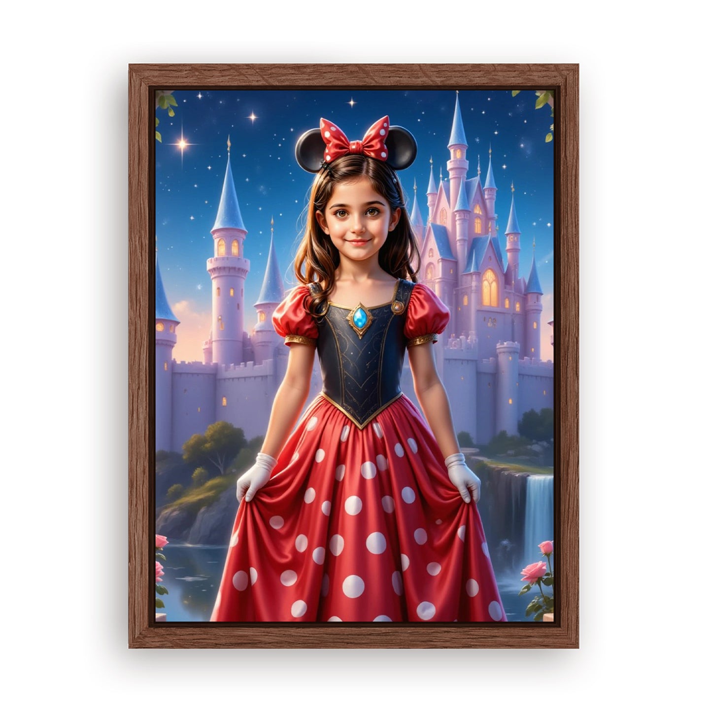 Make Your 12x16 Inches 'The Minnie Dreams' Canvas Even More Special, Add a Beautiful Premium Frame & Make It Truly Gift-Ready!