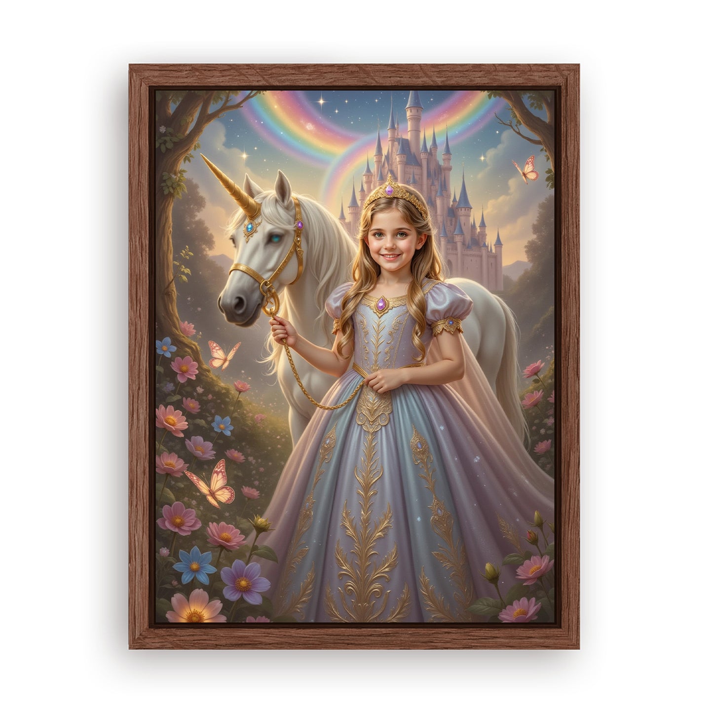 Save 33% When You Add A Frame To Your 18x24 'The Princess of the Magic Woods' Canvas Now