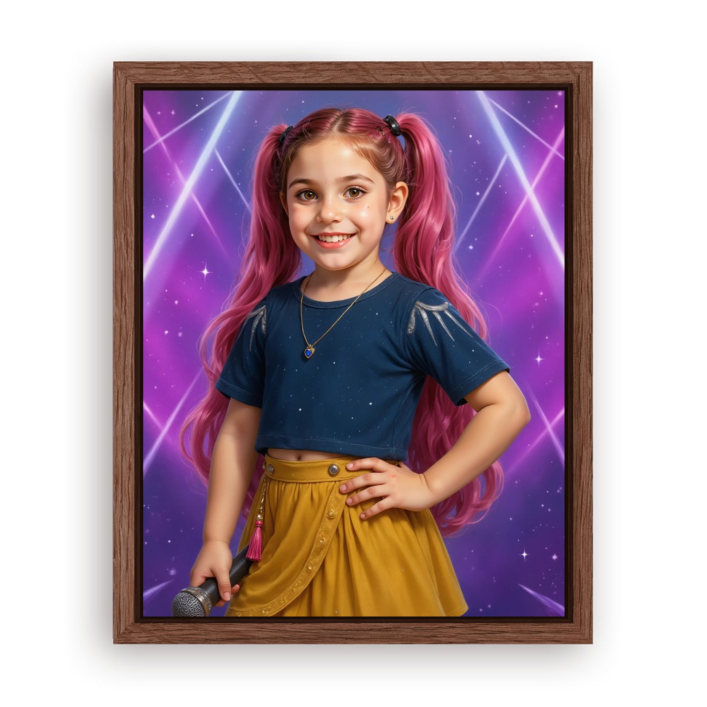 Save 33% When You Add A Frame To Your 16x20 'K-Pop Queen The Pink Comet' Canvas Now