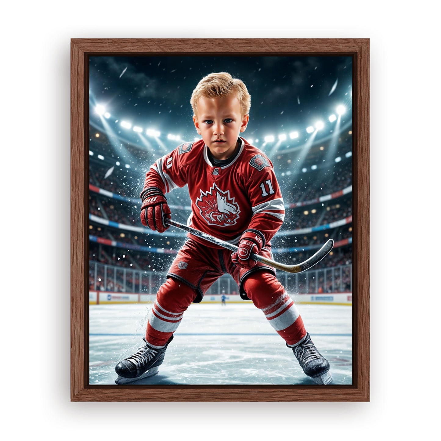 Save 33% When You Add A Frame To Your 10x08 'The Firefighter Hero' Canvas Now