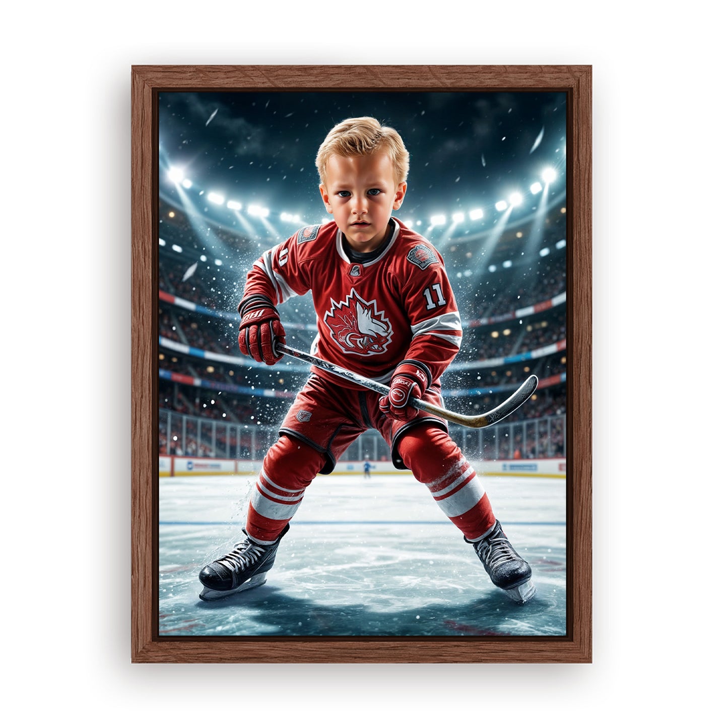Save 33% When You Add A Frame To Your 18x24 'The Firefighter Hero' Canvas Now
