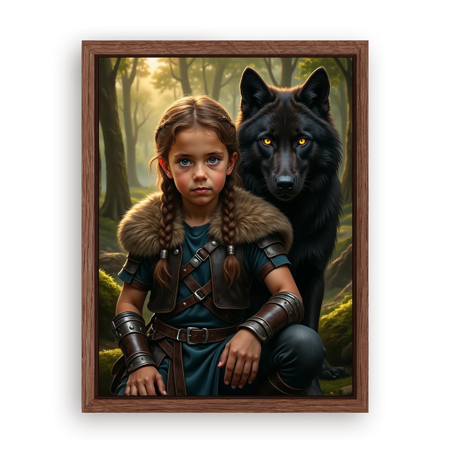 Save 33% When You Add A Frame To Your 18x24 'The Beast Brother' Canvas Now