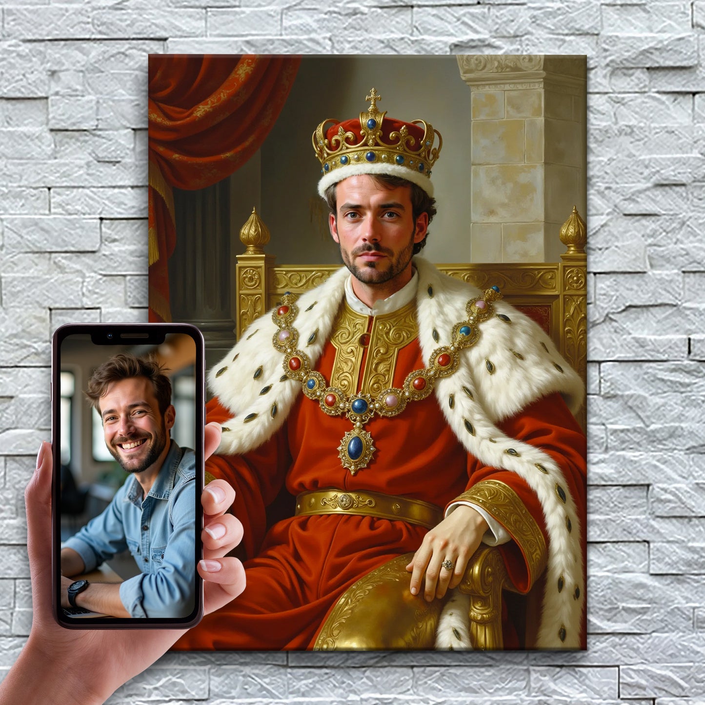 Le Roi sur son thrône
