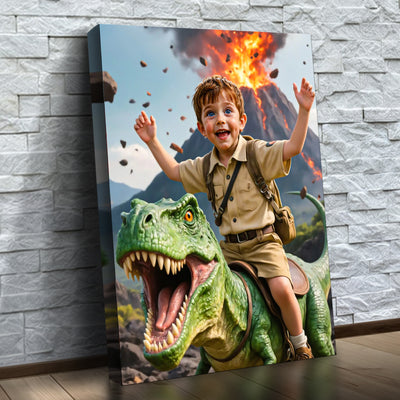 L'aventurier au dinosaure
