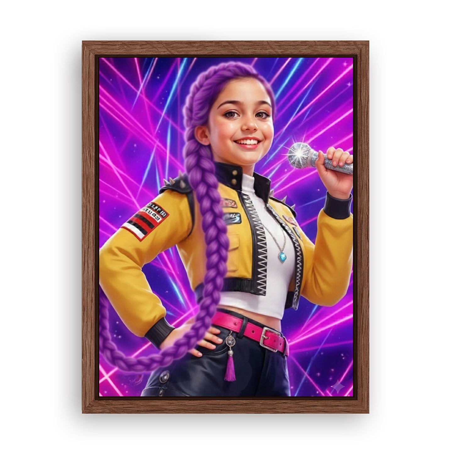 Save 40% When You Add A Frame To Your 12x16 'K-Pop Queen The Magic Beats' Canvas Now