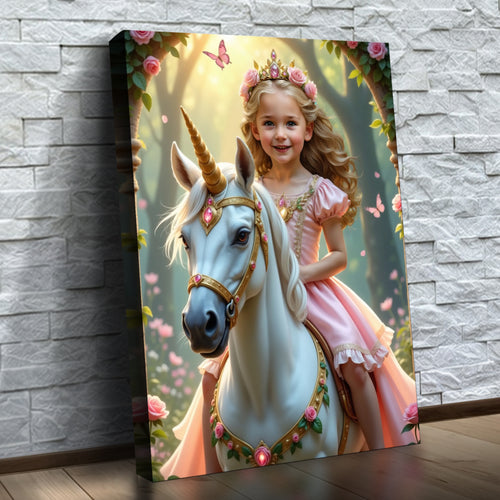 La princesse des jardins magiques et sa licorne