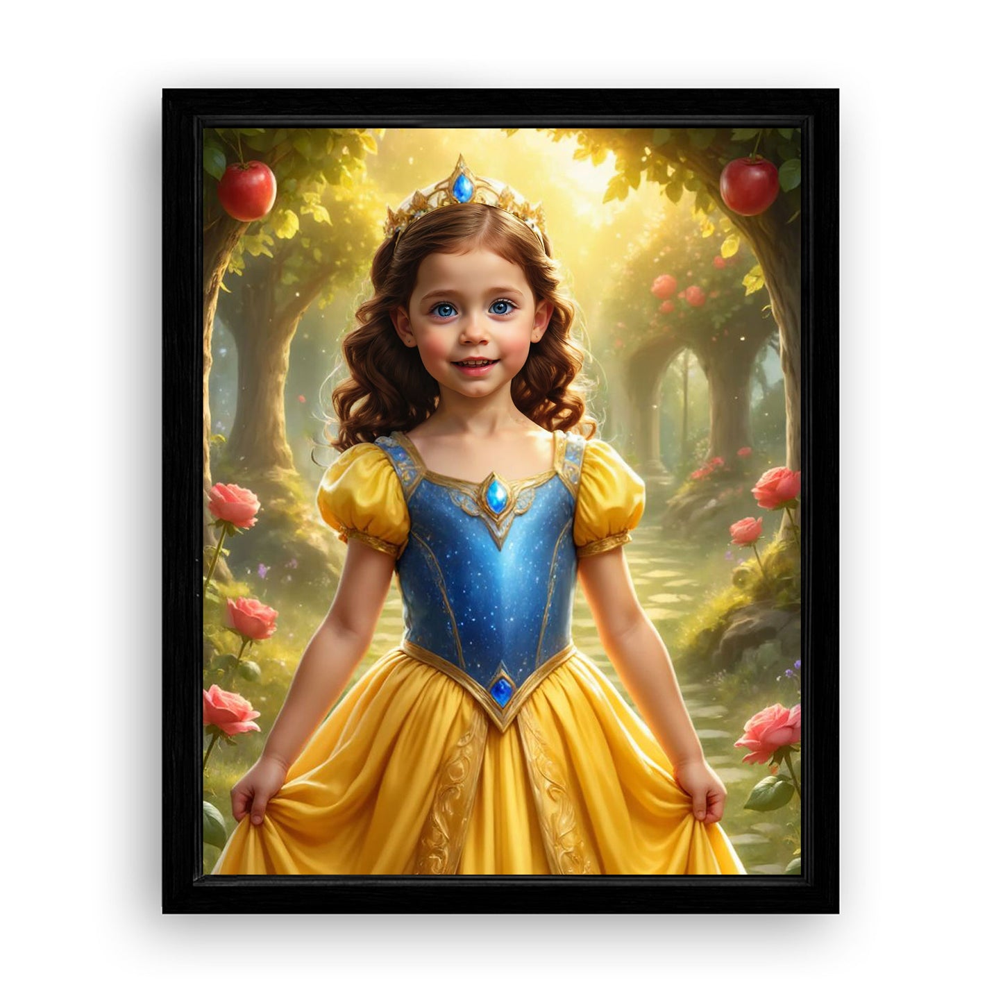 Save 33% When You Add A Frame To Your 18x24 'The Snow-White Apple Orchard' Canvas Now