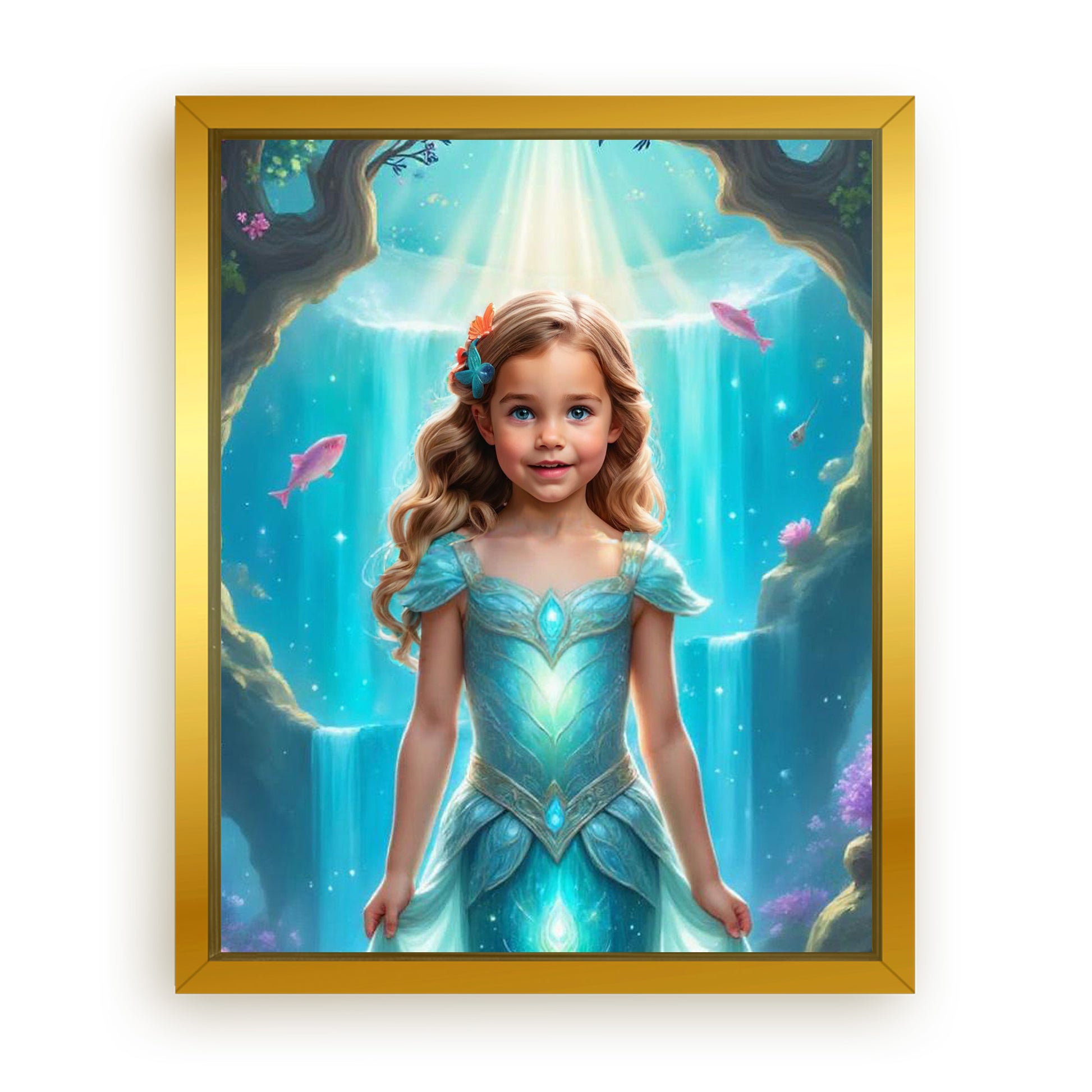 Save 33% When You Add A Frame To Your 16x20 'The Little Mermaid’s Coral Kingdom' Canvas Now