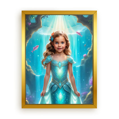 Save 33% When You Add A Frame To Your 18x24 'The Little Mermaid’s Coral Kingdom' Canvas Now