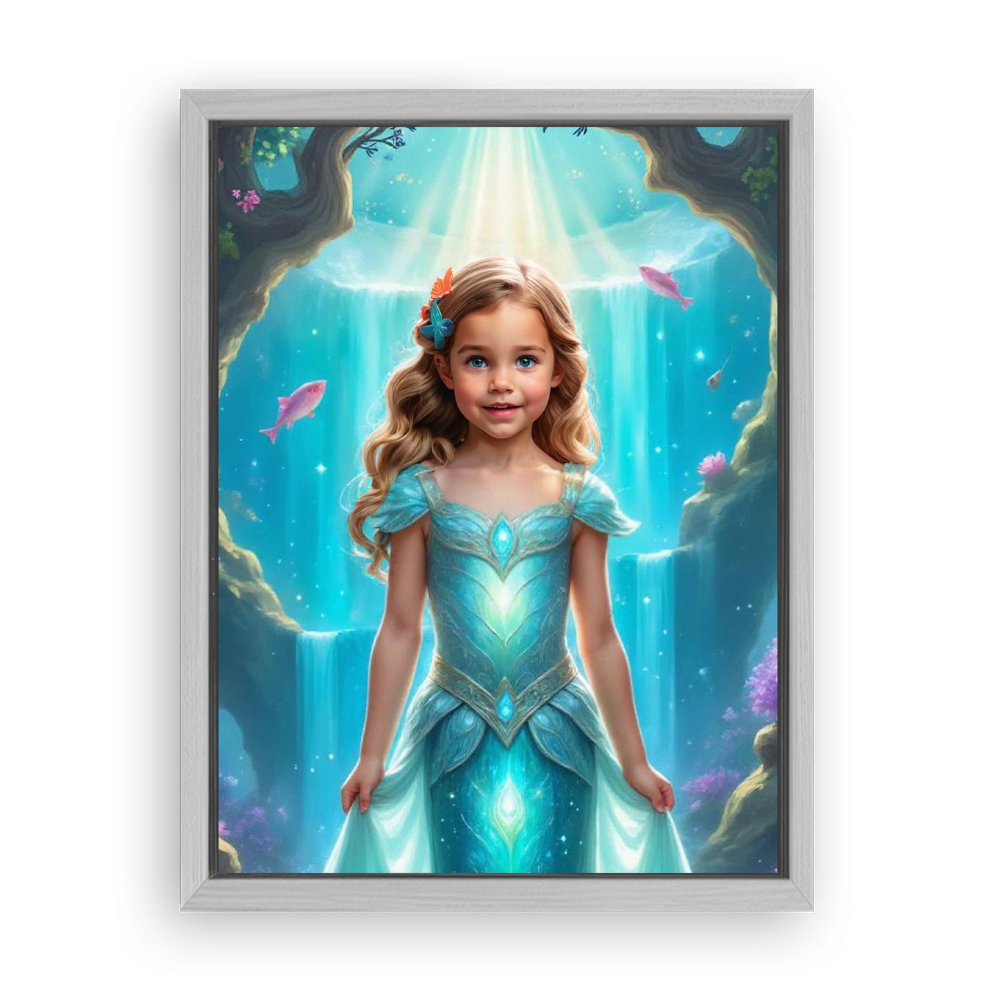 Save 33% When You Add A Frame To Your 18x24 'The Little Mermaid’s Coral Kingdom' Canvas Now