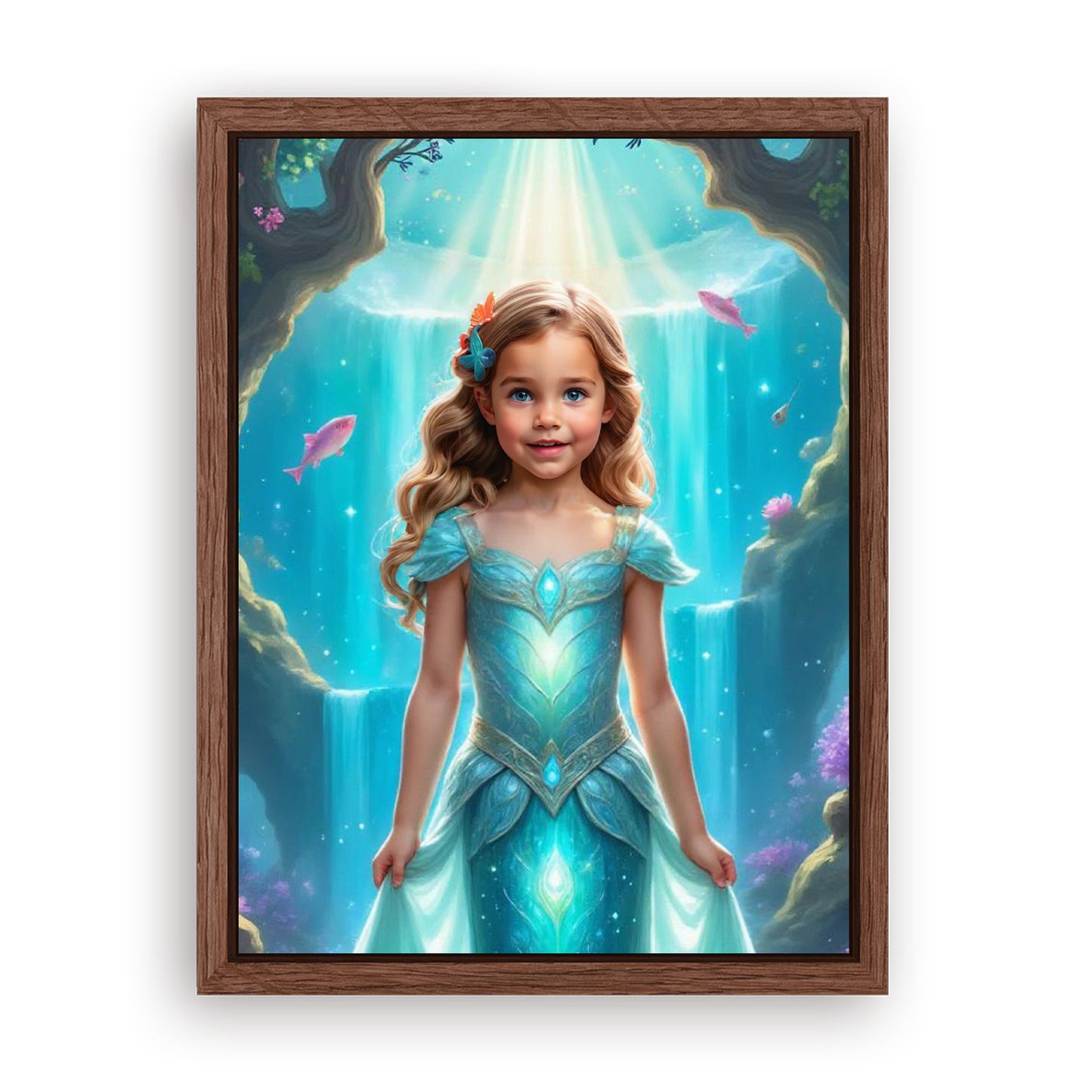 Save 33% When You Add A Frame To Your 12x16 'The Little Mermaid’s Coral Kingdom' Canvas Now