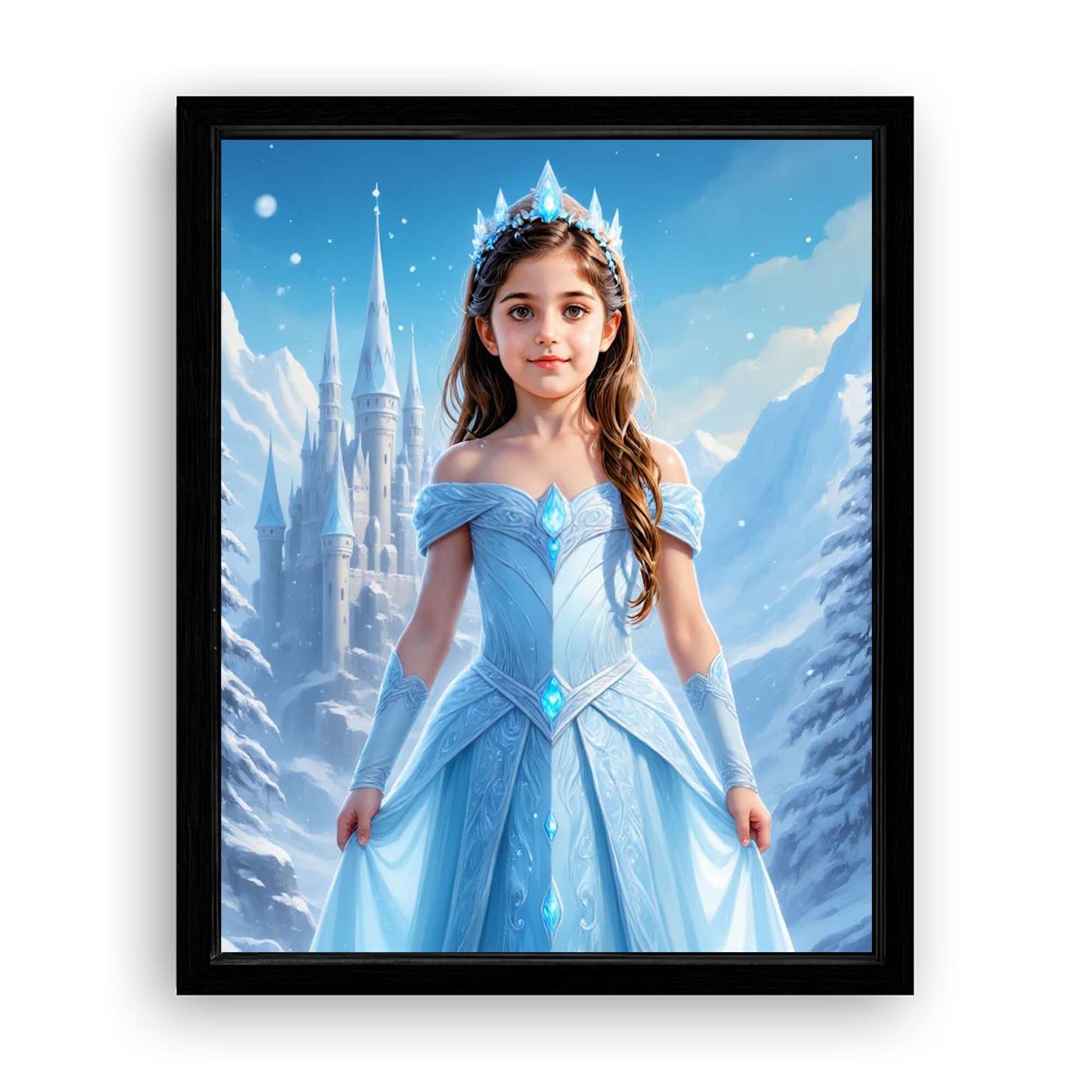 Save 40% When You Add A Frame To Your 16x20 'The Ice Princess' Canvas Now