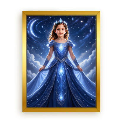 Save 33% When You Add A Frame To Your 12x16 'The Star Galaxy Princess' Canvas Now