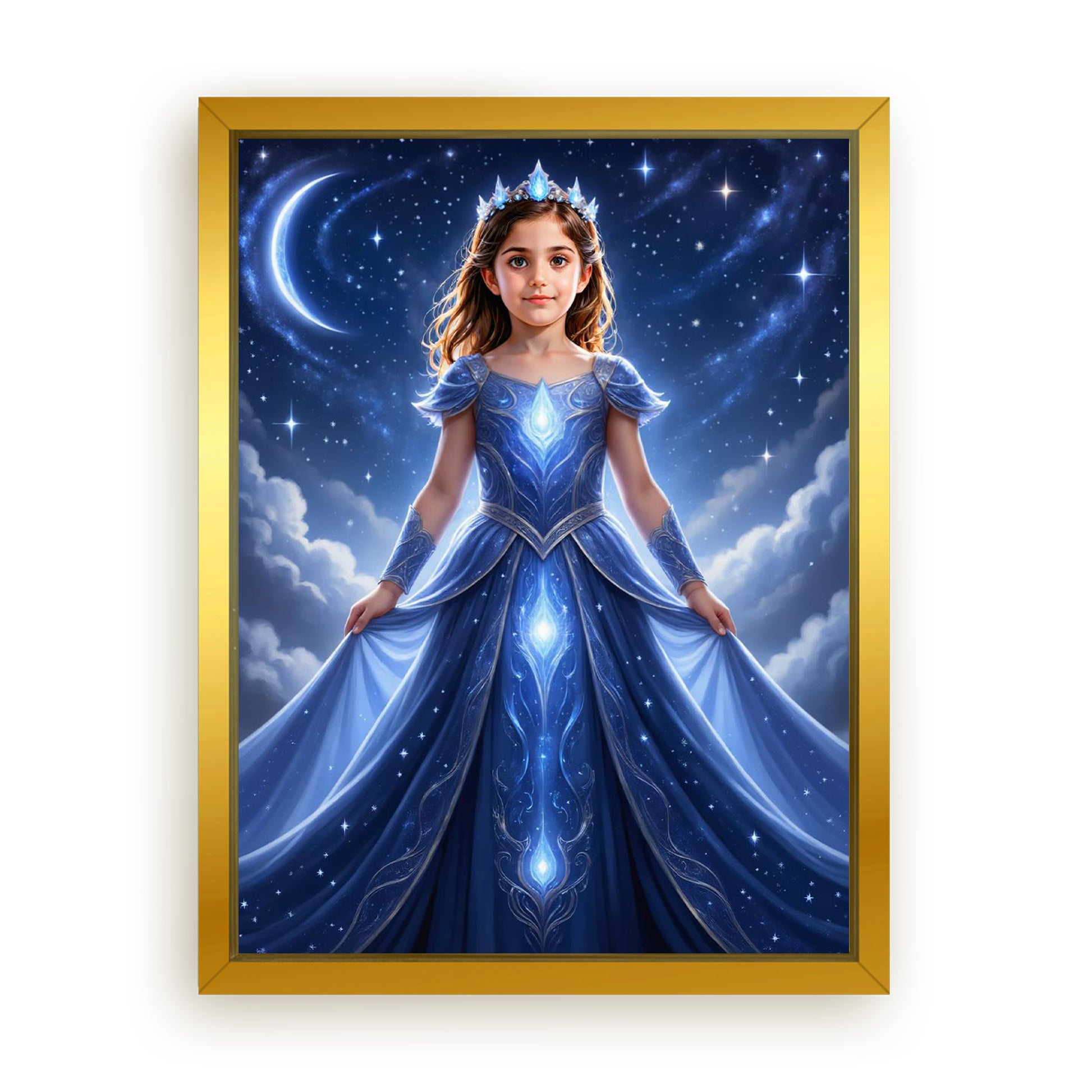 Save 33% When You Add A Frame To Your 18x24 'The Star Galaxy Princess' Canvas Now