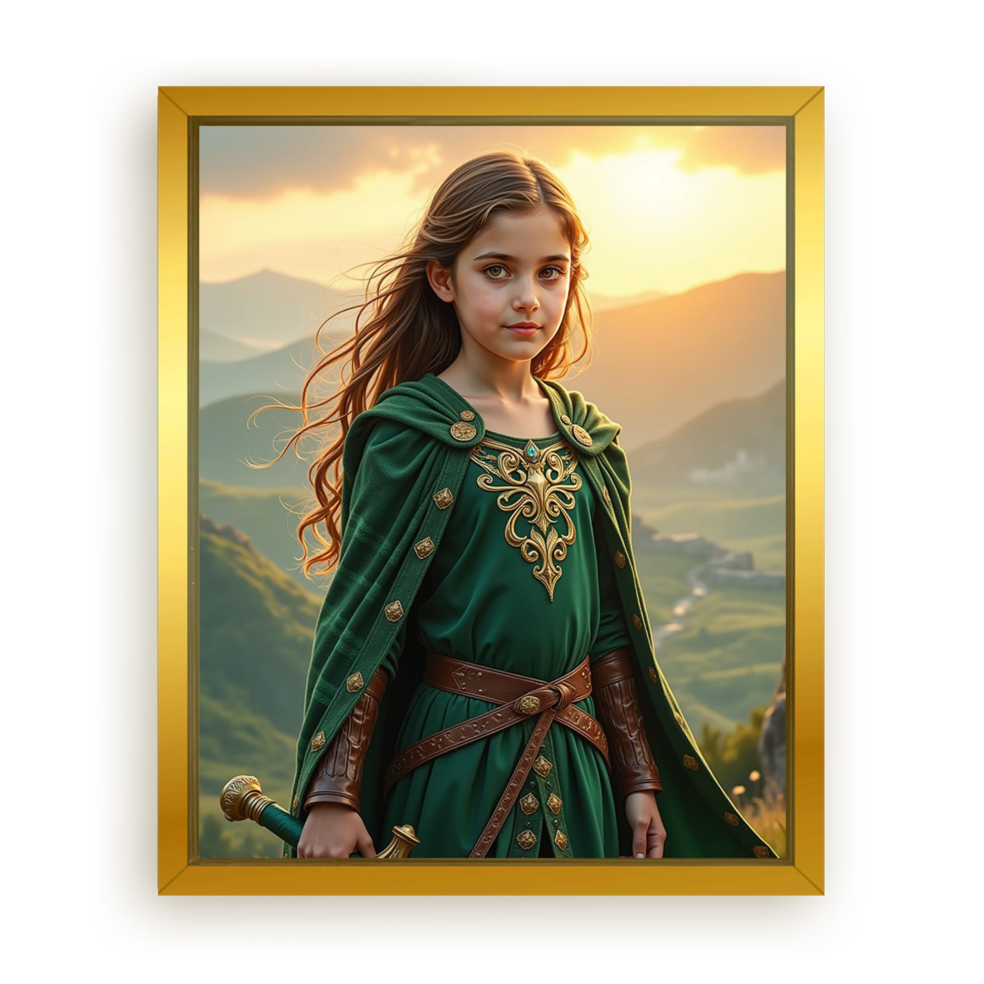 Save 33% When You Add A Frame To Your 16x20 'The Celtic Warrior Queen' Canvas Now