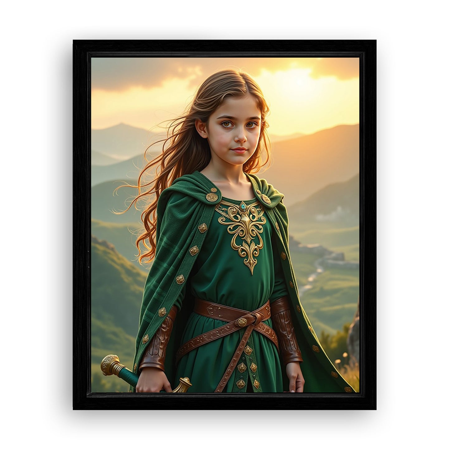 Save 33% When You Add A Frame To Your 10x08 'The Celtic Warrior Queen' Canvas Now