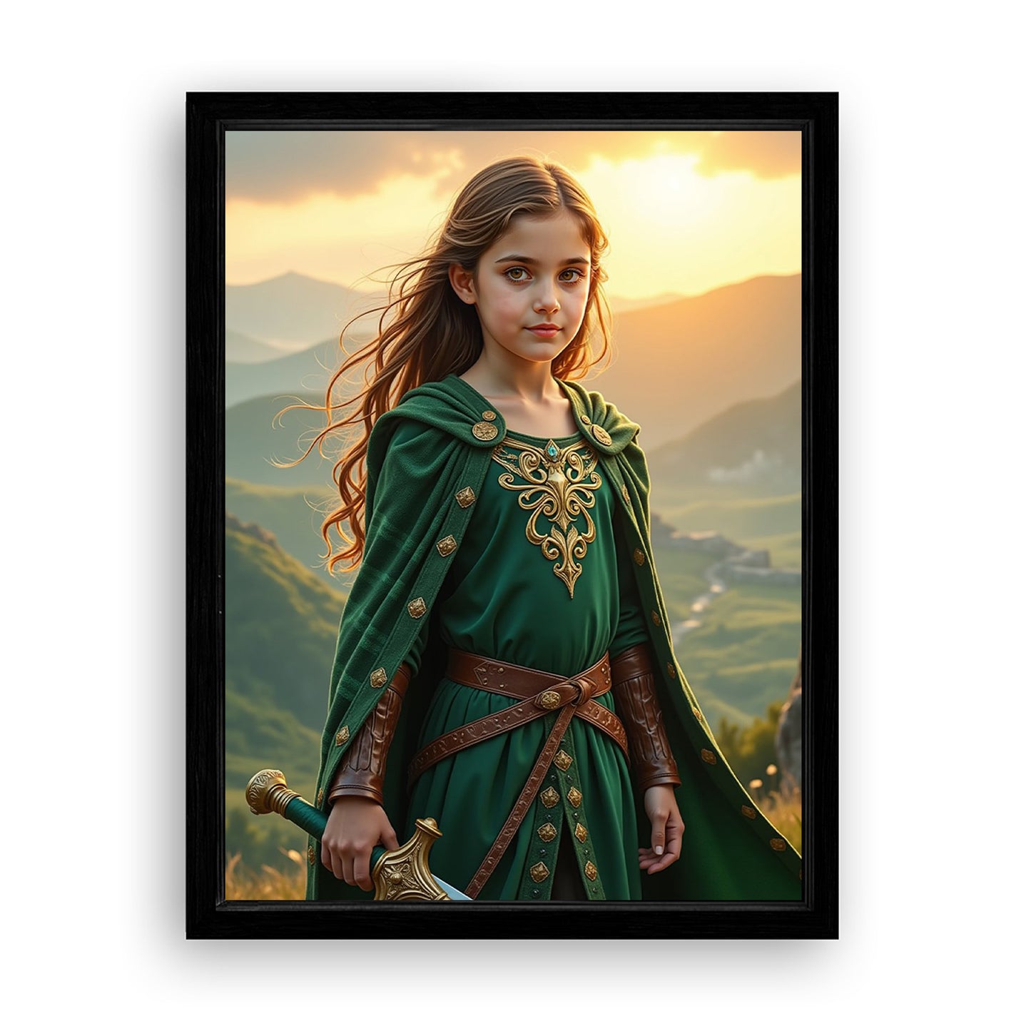 Save 33% When You Add A Frame To Your 18x24 'The Celtic Warrior Queen' Canvas Now