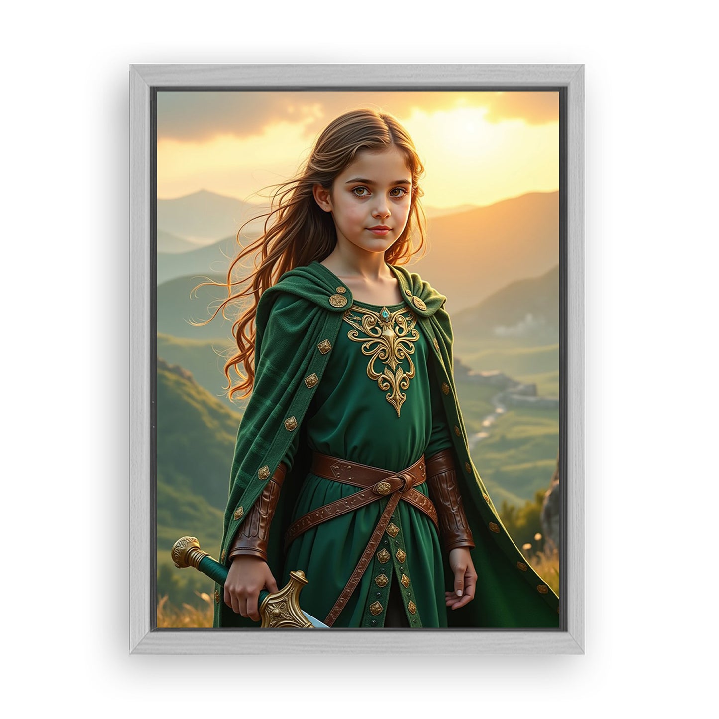 Save 33% When You Add A Frame To Your 12x16 'The Celtic Warrior Queen' Canvas Now