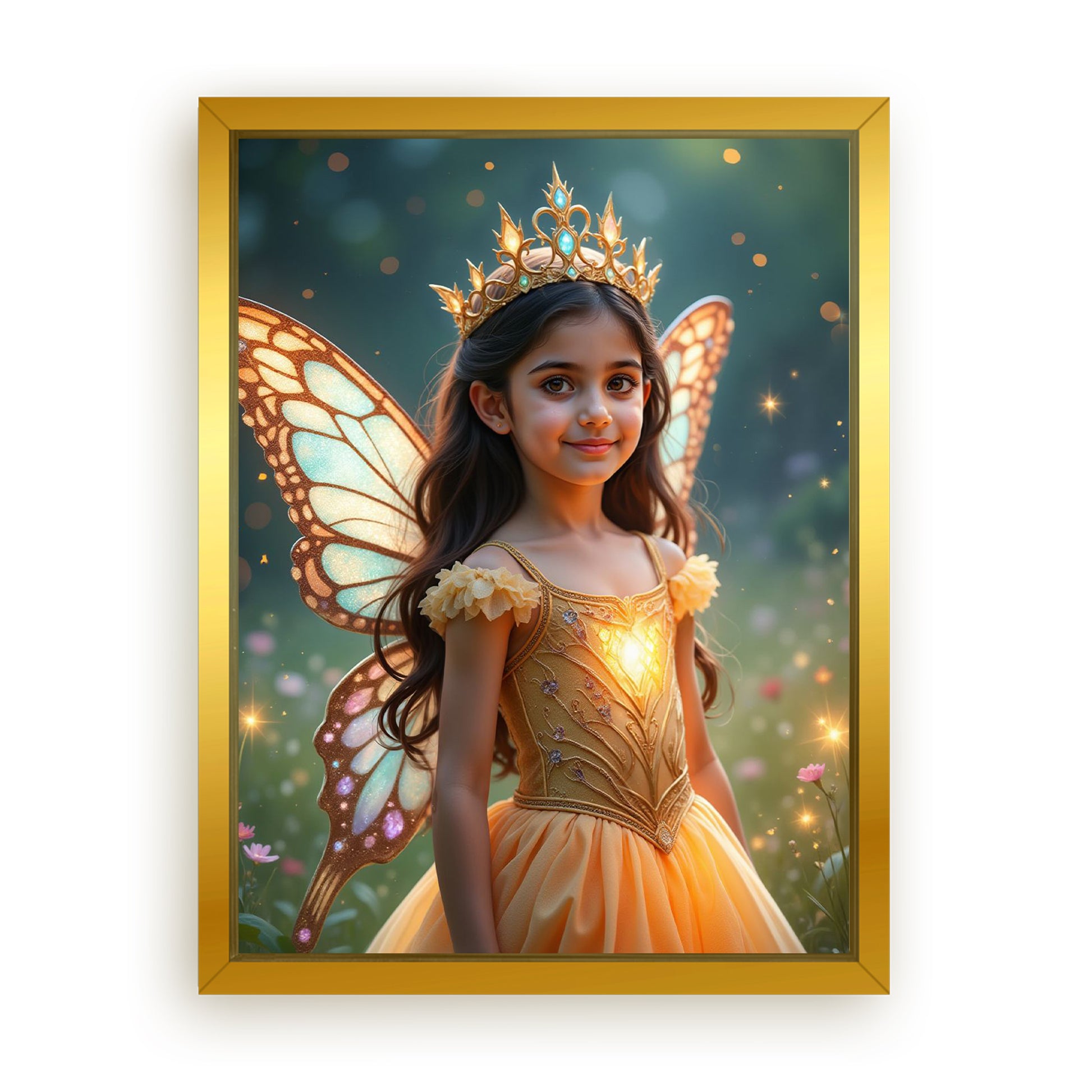 Make Your 12x16 Inches 'The Fairy Queen' Canvas Even More Special, Add a Beautiful Premium Frame & Make It Truly Gift-Ready!