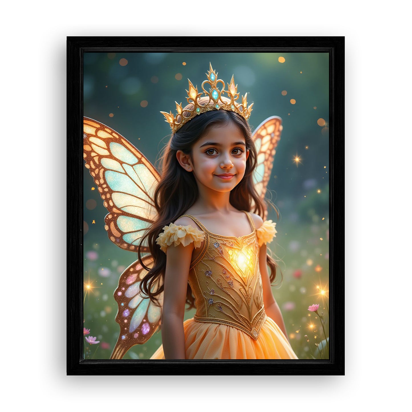 Make Your 16x20 Inches 'The Fairy Queen' Canvas Even More Special, Add a Beautiful Premium Frame & Make It Truly Gift-Ready!
