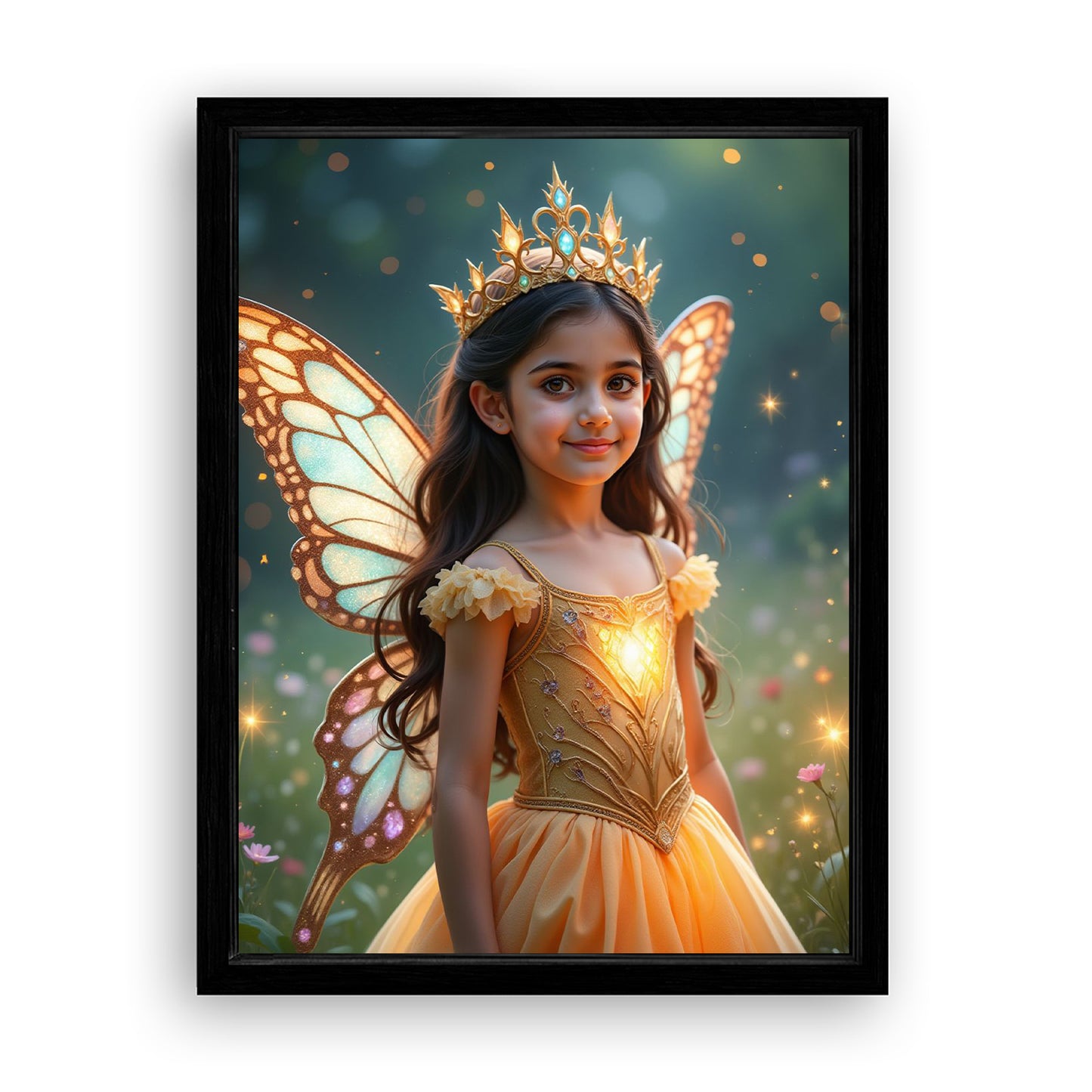 Make Your 12x16 Inches 'The Fairy Queen' Canvas Even More Special, Add a Beautiful Premium Frame & Make It Truly Gift-Ready!