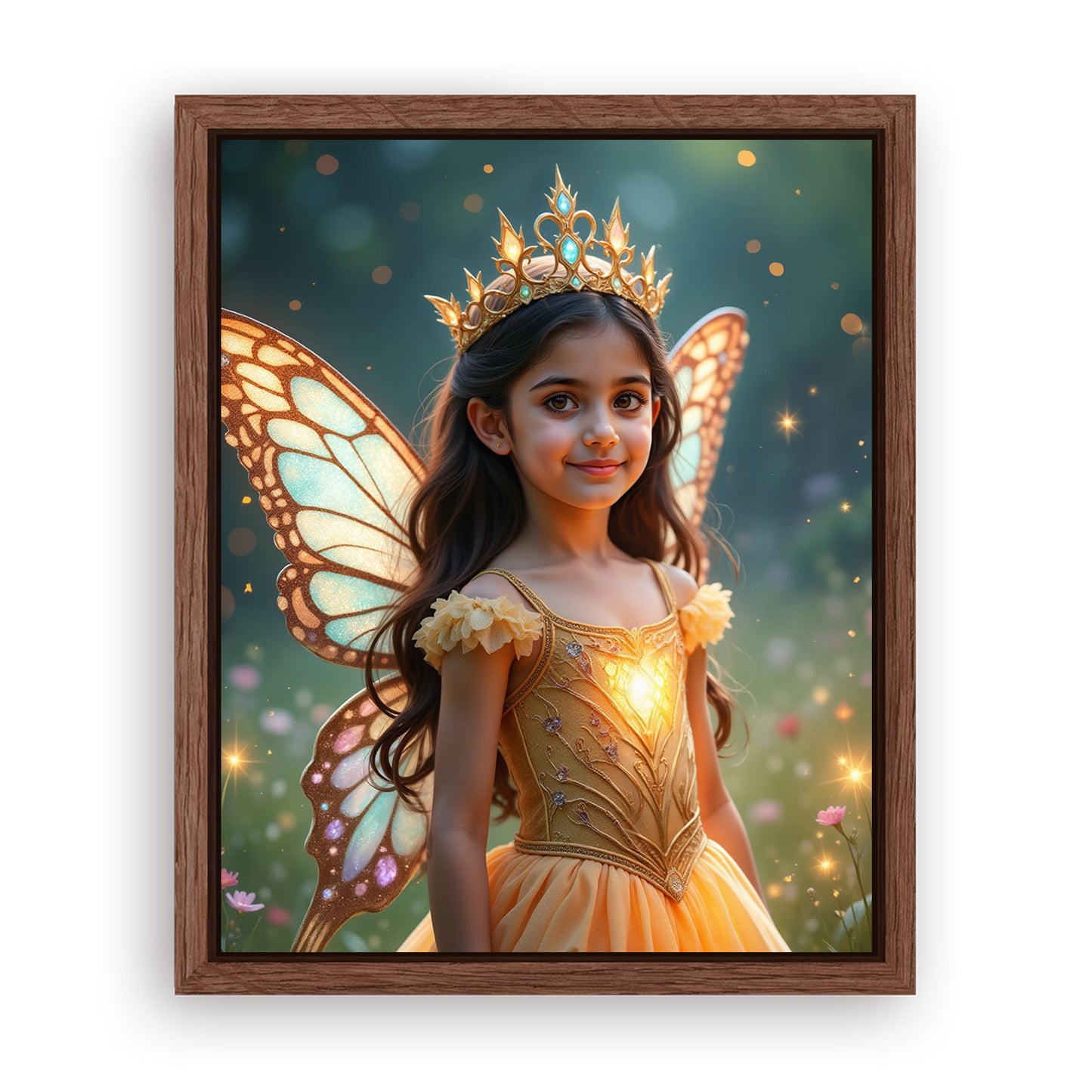 Make Your 16x20 Inches 'The Fairy Queen' Canvas Even More Special, Add a Beautiful Premium Frame & Make It Truly Gift-Ready!