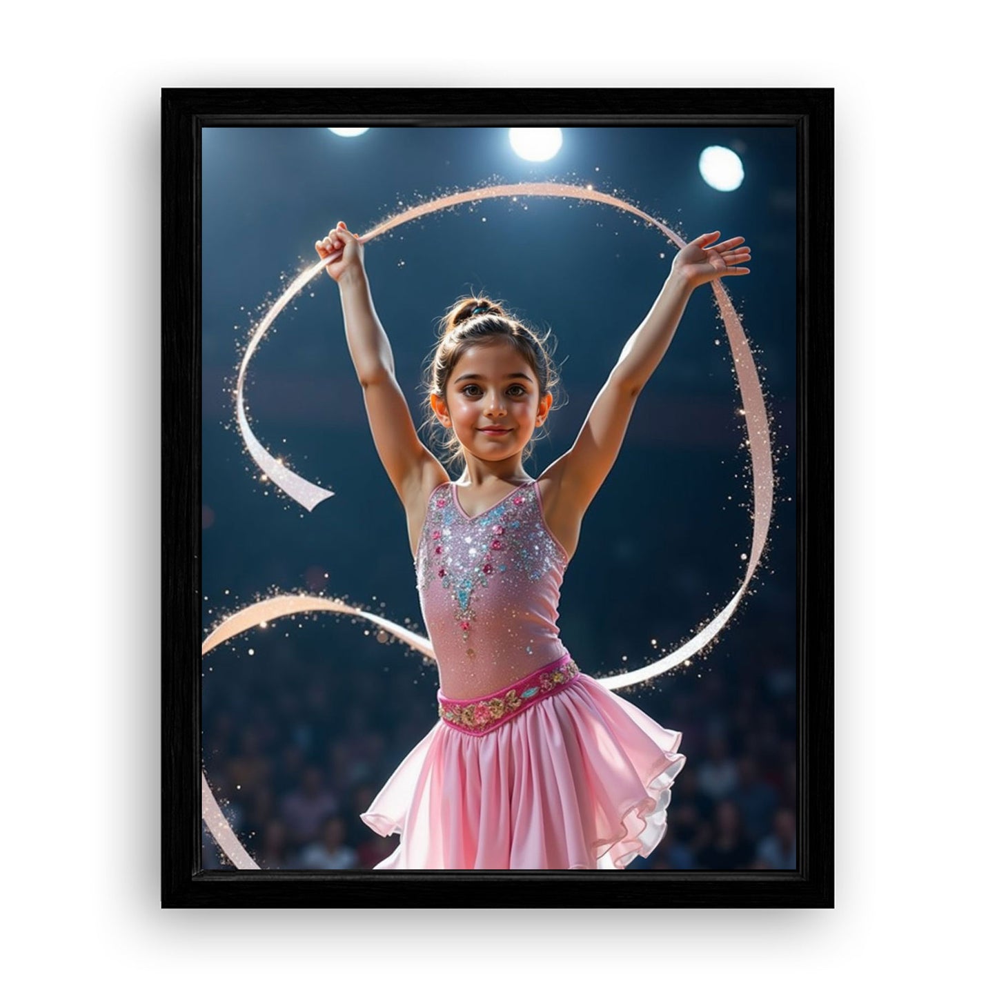 Save 33% When You Add A Frame To Your 10x08 'The Gymnast' Canvas Now