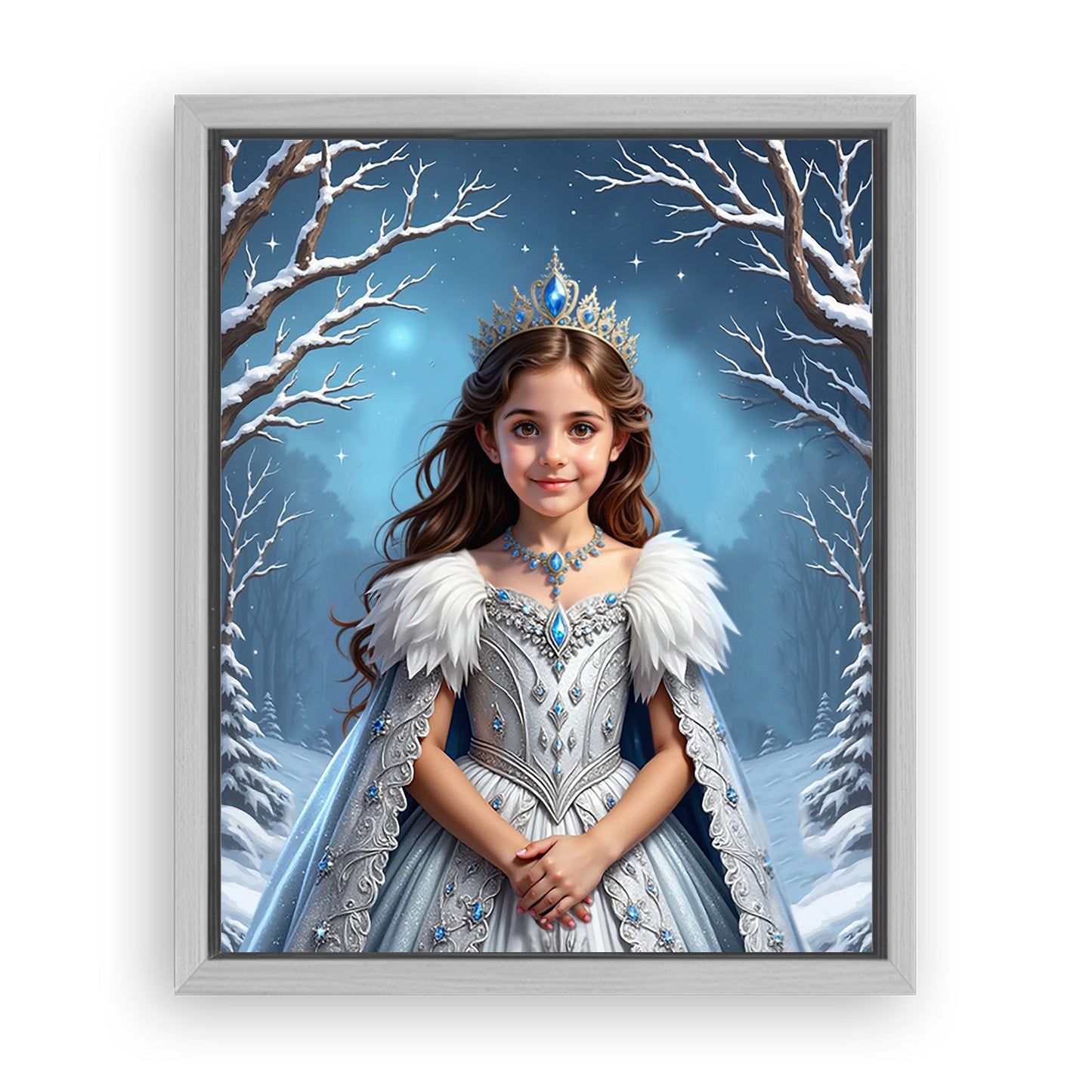 Save 33% When You Add A Frame To Your 16x20 'The Winter Queen' Canvas Now