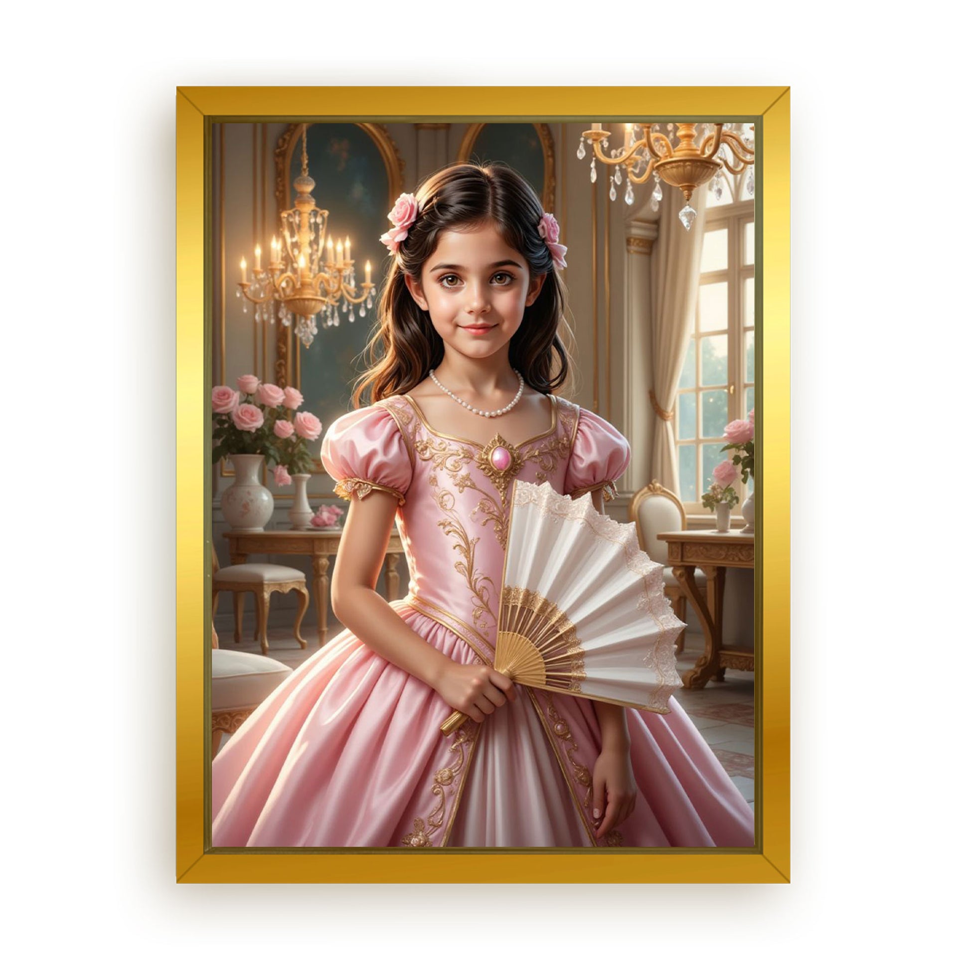 Save 33% When You Add A Frame To Your 18x24 'The Rococo Rose' Canvas Now
