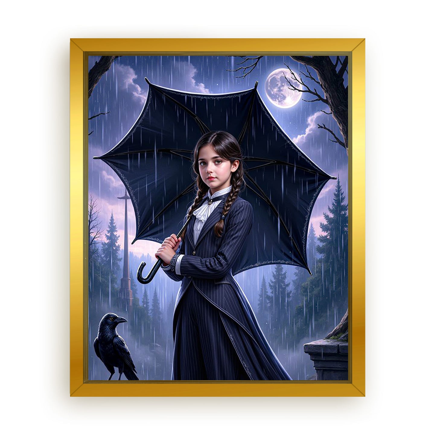 Save 33% When You Add A Frame To Your 16x20 'The Addams Princess' Canvas Now