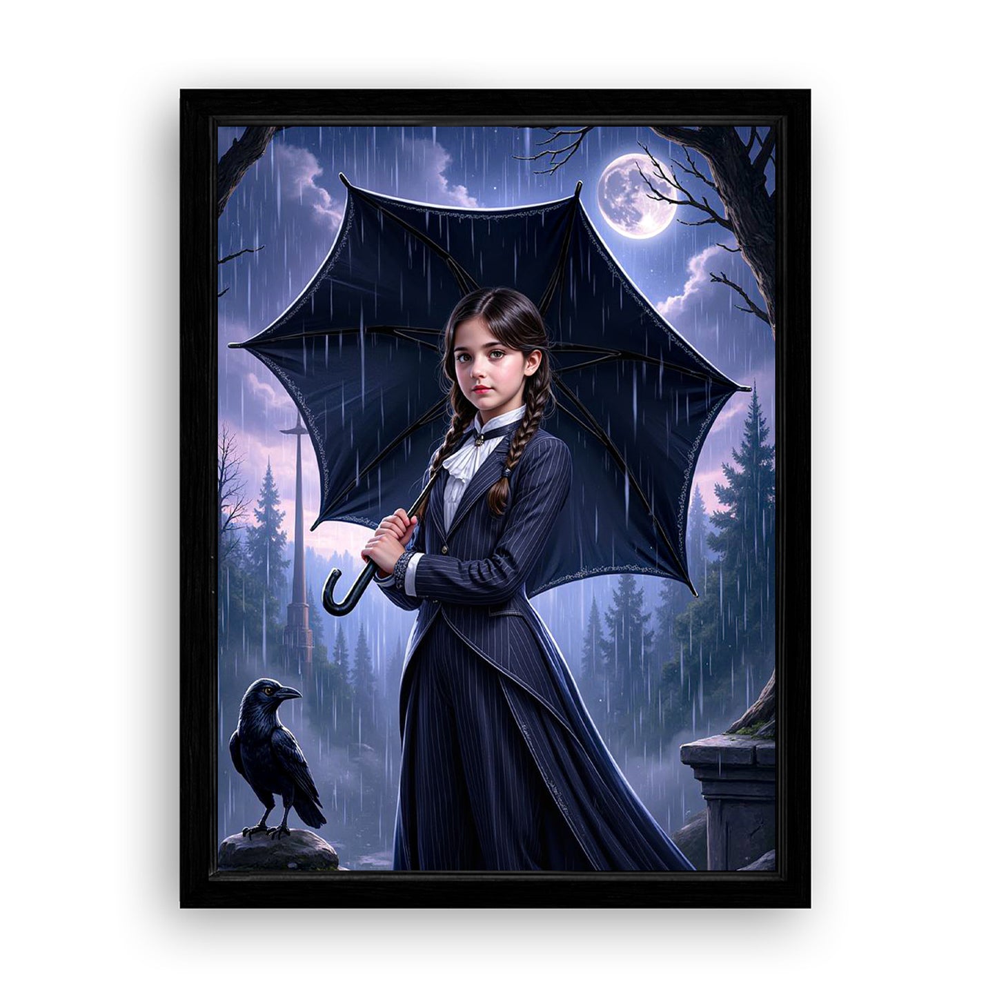 Save 33% When You Add A Frame To Your 12x16 'The Addams Princess' Canvas Now
