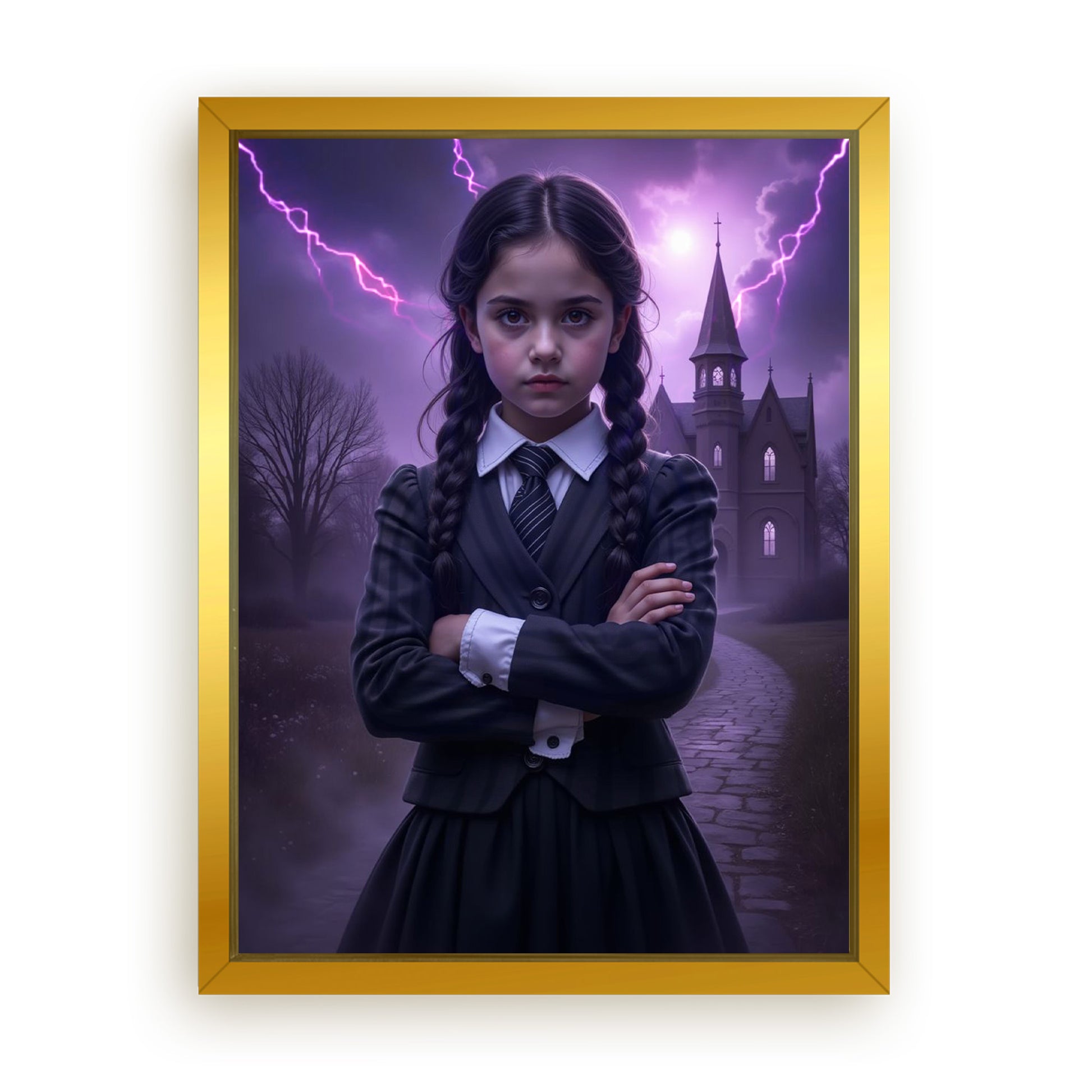 Save 33% When You Add A Frame To Your 18x24 'The Storm Cloud Princess' Canvas Now