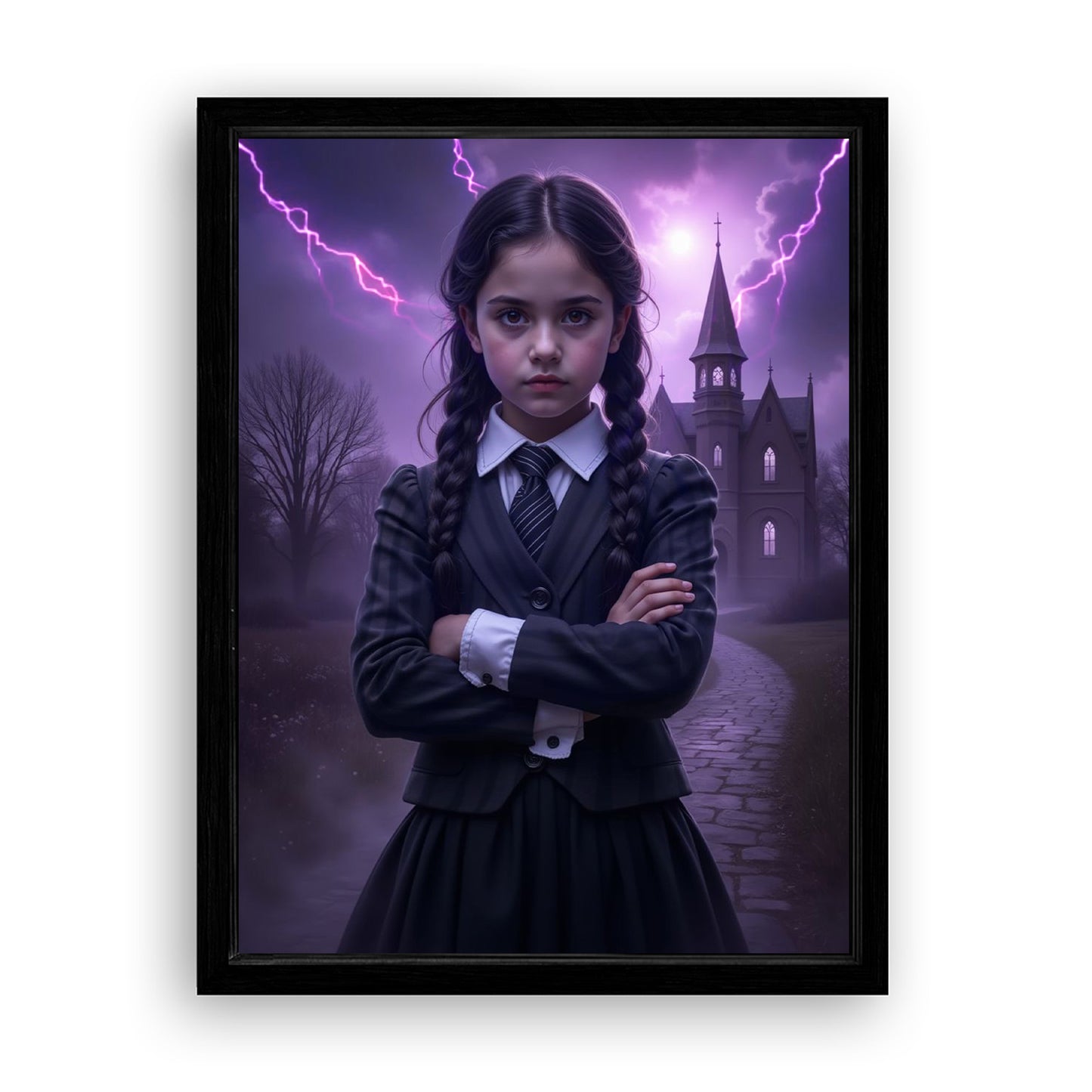 Save 33% When You Add A Frame To Your 12x16 'The Storm Cloud Princess' Canvas Now