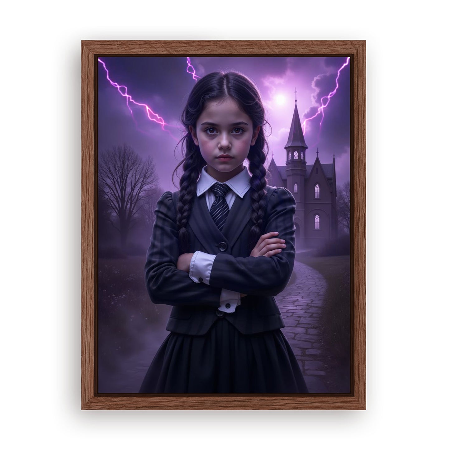 Save 33% When You Add A Frame To Your 12x16 'The Storm Cloud Princess' Canvas Now