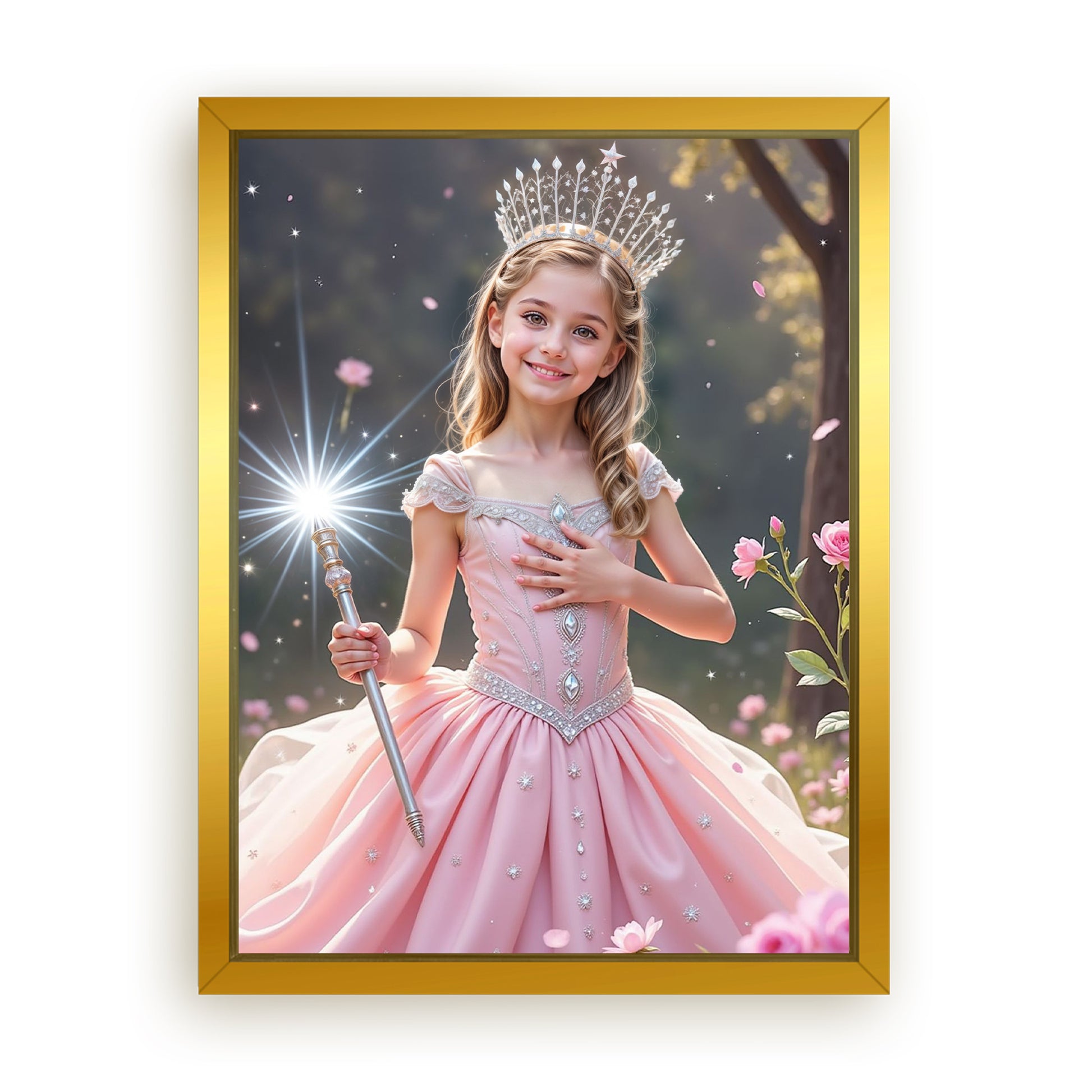Make Your 12x16 Inches 'The Good Witch of Light' Canvas Even More Special, Add a Beautiful Premium Frame & Make It Truly Gift-Ready!