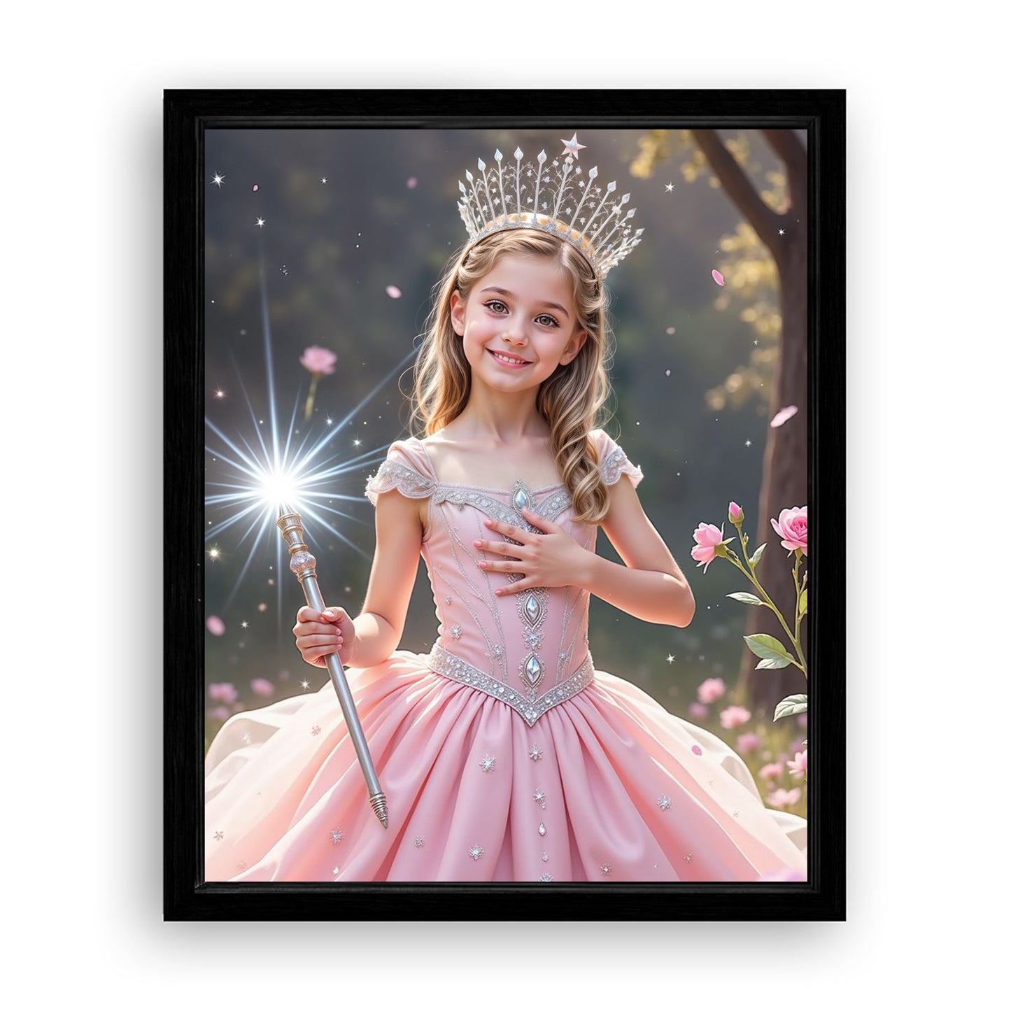 Make Your 10x08 Inches 'The Good Witch of Light' Canvas Even More Special, Add a Beautiful Premium Frame & Make It Truly Gift-Ready!