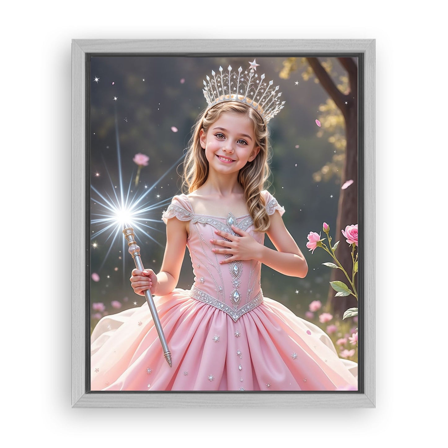 Make Your 10x08 Inches 'The Good Witch of Light' Canvas Even More Special, Add a Beautiful Premium Frame & Make It Truly Gift-Ready!