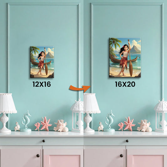 Passez de la toile 30×40 cm à une toile 40×50 cm