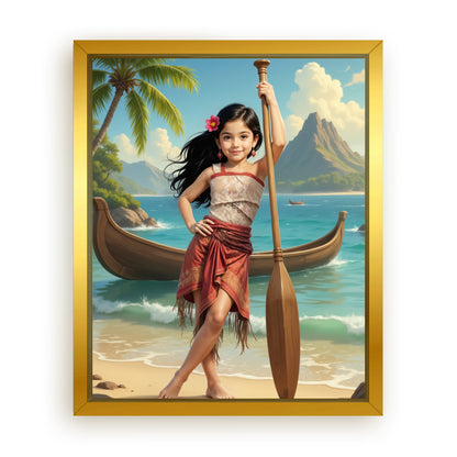 Save 33% When You Add A Frame To Your 16x20 'The Island Princess' Canvas Now