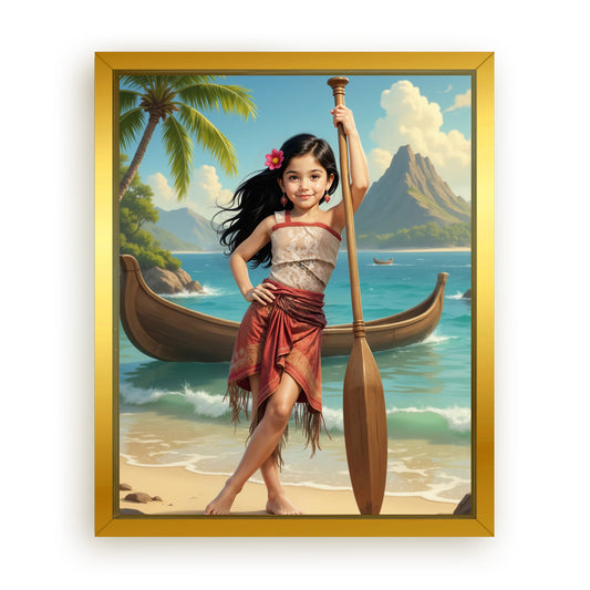 Save 33% When You Add A Frame To Your 16x20 'The Island Princess' Canvas Now