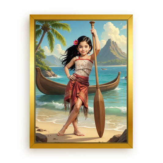 Save 33% When You Add A Frame To Your 12x16 'The Island Princess' Canvas Now